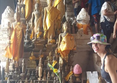 Rachelle Ginsberg At Buddah Caves In Louangphrabang Laos