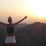 Rachelle Ginsberg At The Top View Of Mountain'S In Isreal